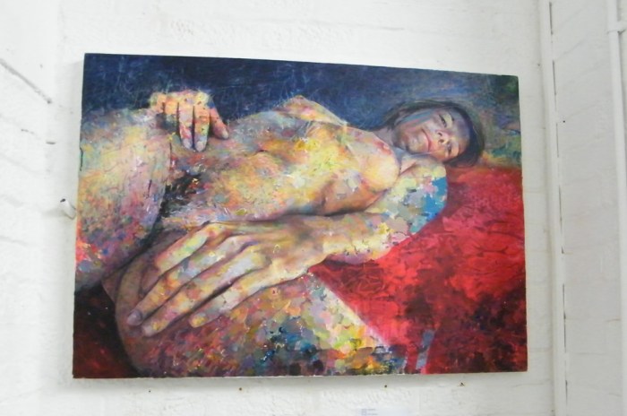 DAVID AGENJO'S BEAUTIFUL PAINT, CURRENTTLY ON OUR LEASS CLUTTERED CULTIVATE WALLS