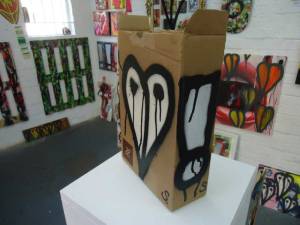 a cardboard box exclaimed on and sold (for more than expected)