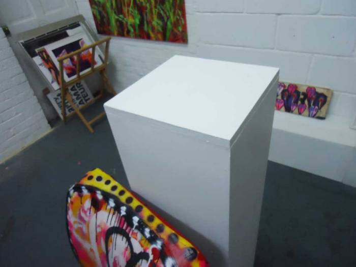 DAY ONE - EMPTY PLINTH AWAITING A RE-UP