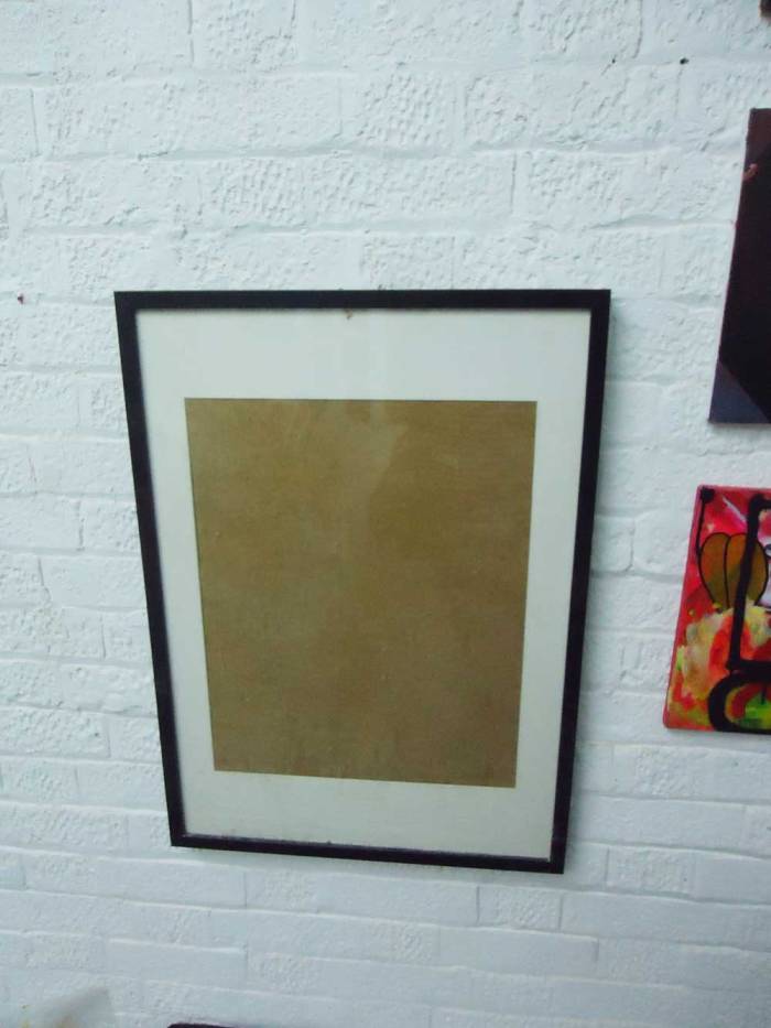 empty frame in empty space - your art here?