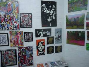 BEN NAZ occupying the guest wall, Feb 2014